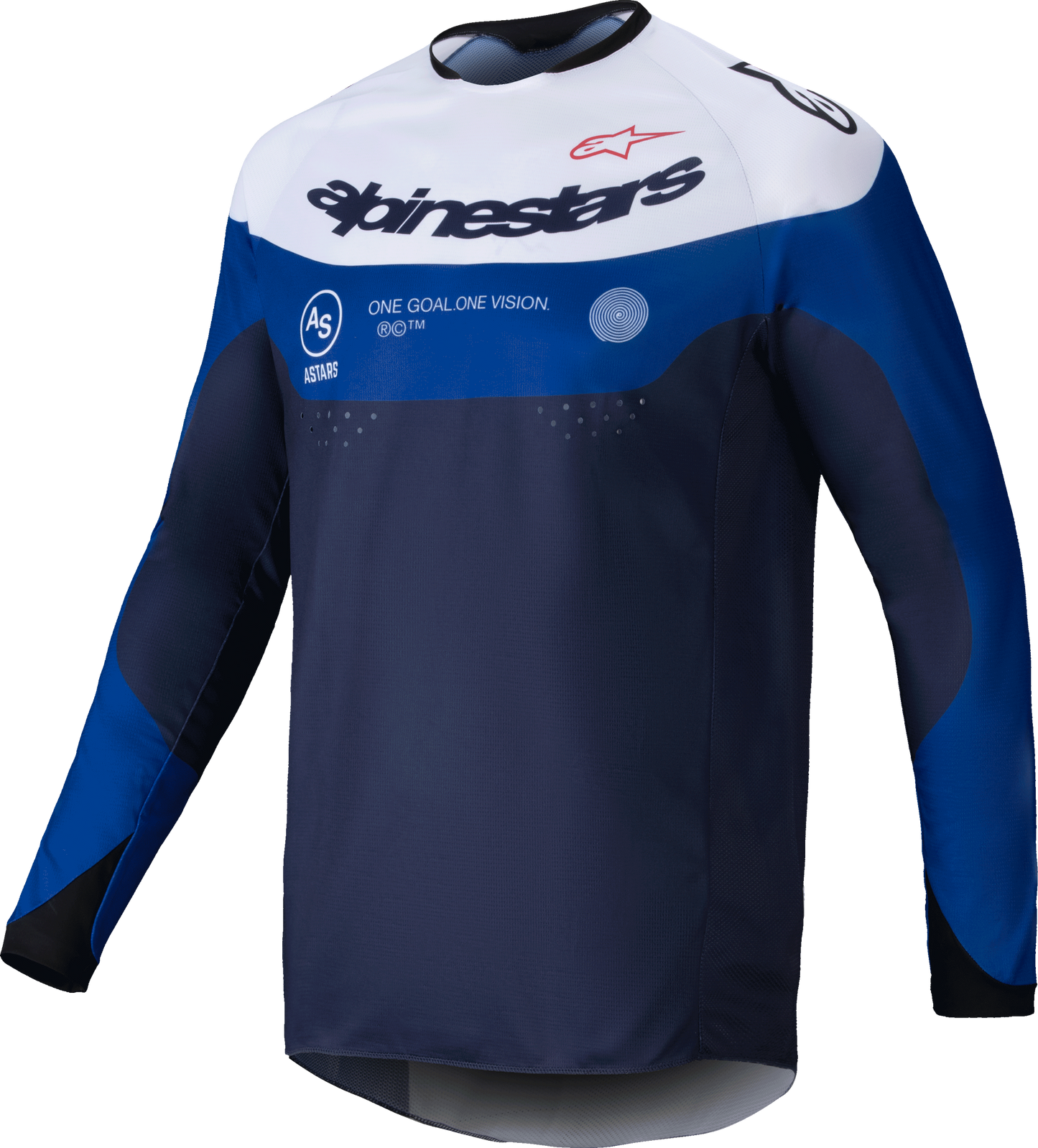 Pro Dura Jersey Navy/Bright Blue/White Lg