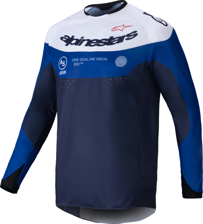 Pro Dura Jersey Navy/Bright Blue/White Md