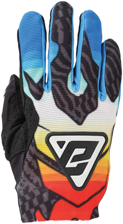 Answer Aerlite Drip Gloves Black/White/Rainbow - XS