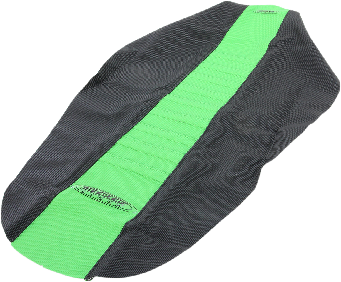 SDG Pleated Seat Cover - Green Top/Black Sides 96341GK