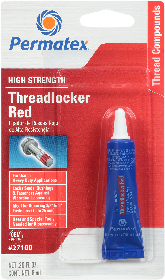 PERMATEX 271 Threadlocker - Red - 0.2 US fl oz. 27100