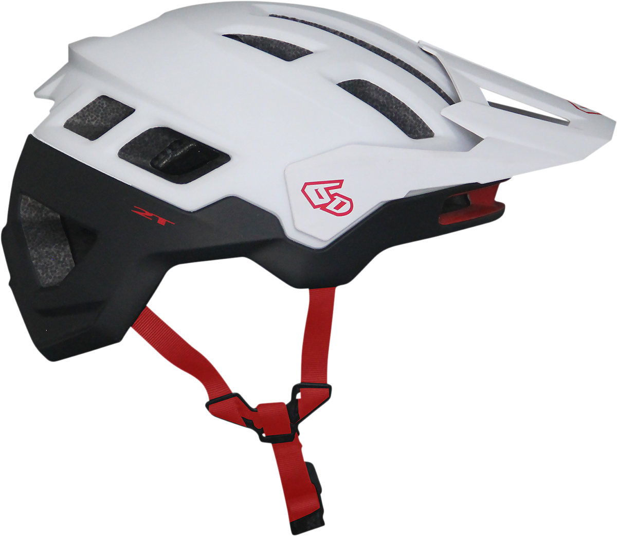 6D HELMETS ATB-2T Helmet - Ascent - White/Black Matte - M/L 23-0026