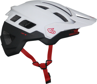 6D HELMETS ATB-2T Helmet - Ascent - White/Black Matte - M/L 23-0026