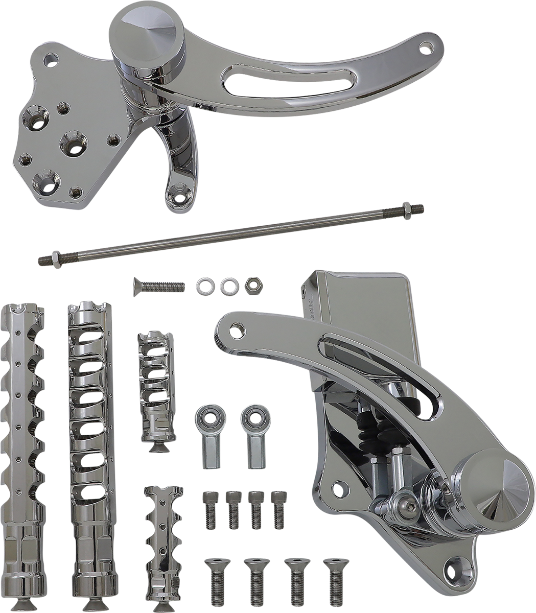 ACCUTRONIX Forward Control - Chrome - Slotted FC103-KSAKC
