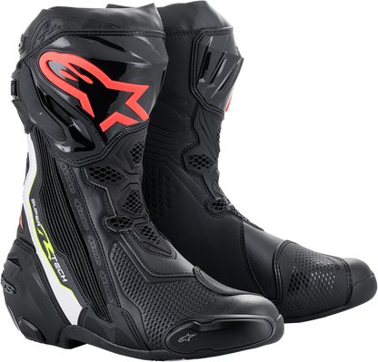 ALPINESTARS Supertech R Boots - Black/Red - US 11.5 / EU 46 2220021-1236-46