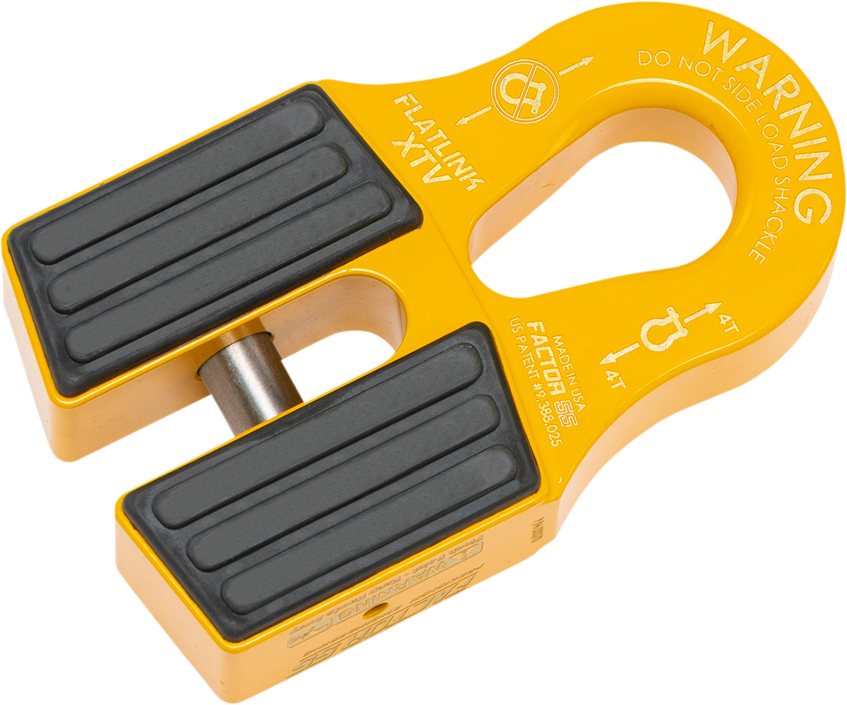 FACTOR 55 FlatLink XTV Winch Shackle Mount - Yellow 00070-03