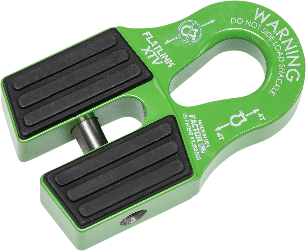 FACTOR 55 FlatLink XTV Winch Shackle Mount - Green 00070-08