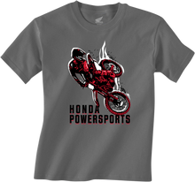 HONDA APPAREL Youth Honda Rider T-Shirt - Charcoal - Small NP21S-Y3035-S
