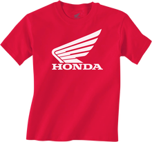 HONDA APPAREL Youth Honda Wing T-Shirt - Red - Large NP21S-Y3034-L