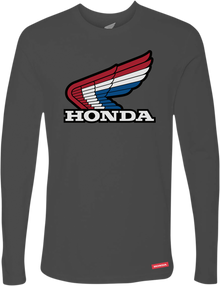 HONDA APPAREL Honda Wing Long-Sleeve T-Shirt - Charcoal - Large NP21S-M3023-L