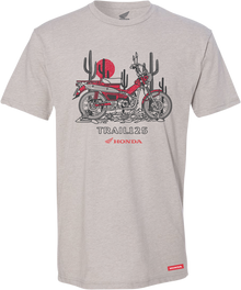 HONDA APPAREL Honda Trail 125 T-Shirt - Gray - Small NP21S-M2469-S