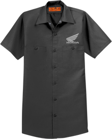 HONDA APPAREL Honda Work Shirt - Charcoal - 2XL NP21S-M3024-2X