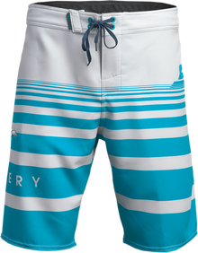 SLIPPERY Glide Board Shorts - Gray/Aqua - US 44 3230-0249