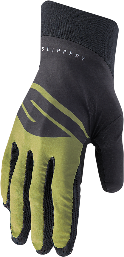 SLIPPERY Flex Lite Gloves - Olive/Black - Large 3260-0477
