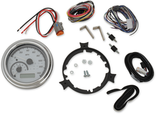 DAKOTA DIGITAL MVX Series Analog Gauge System - White/Gray/Chrome MVX-2002-WG-C