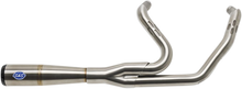 S&S CYCLE 2-into-1 Diamondback Exhaust System - Stainless Steel - Race Only 550-1000