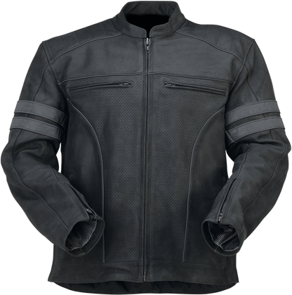 Z1R Remedy Leather Jacket - Black - 5XL 2810-3896