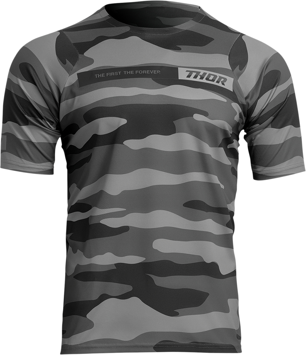 THOR Assist Short-Sleeve Jersey - Camo Dark Gray - XS 5020-0025