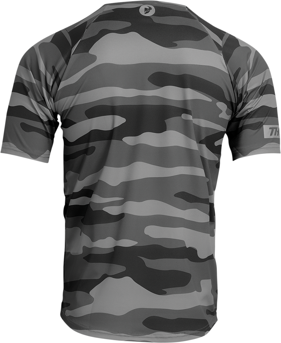 THOR Assist Short-Sleeve Jersey - Camo Dark Gray - Small 5020-0026