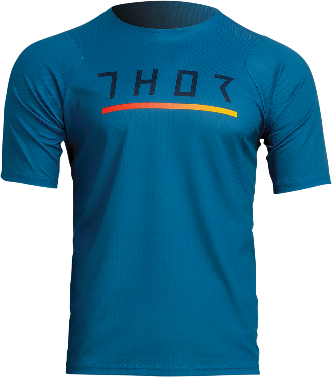 THOR Assist Caliber Short-Sleeve Jersey - Teal - Large 5020-0016