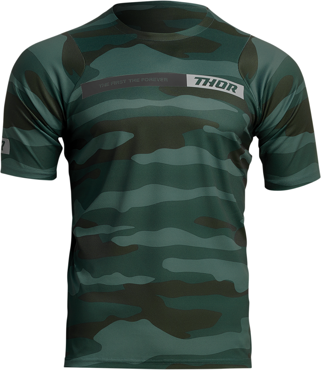 THOR Assist Short-Sleeve Jersey - Camo Green - Large 5020-0022