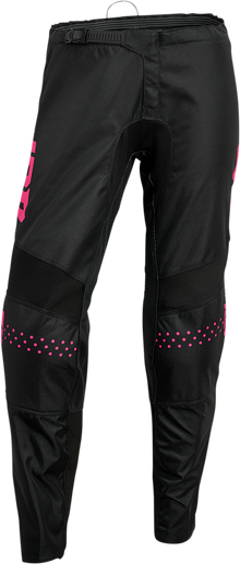 THOR Women's Sector Minimal Pants - Black/Pink Fluo - US 9/10 2902-0309