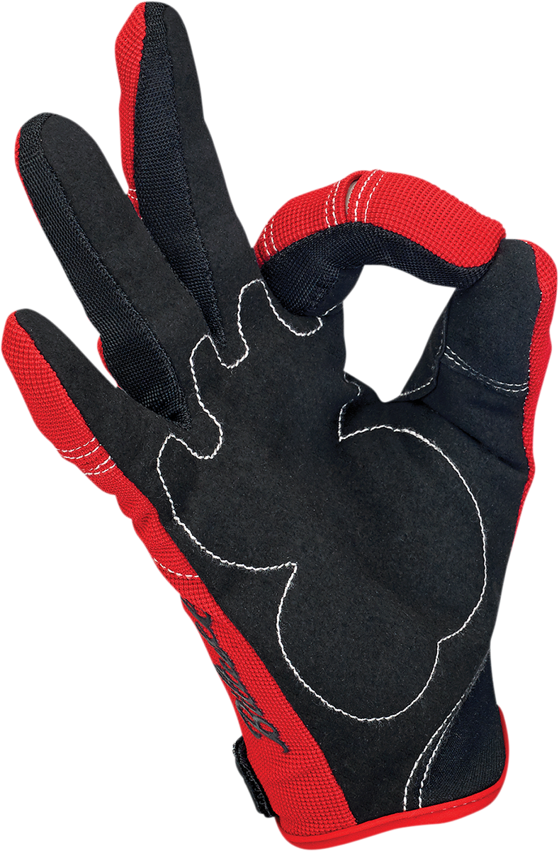BILTWELL Moto Gloves - Red/White/Blue - Small 1501-1208-002