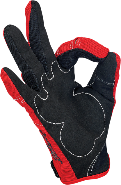 BILTWELL Moto Gloves - Red/White/Blue - Small 1501-1208-002