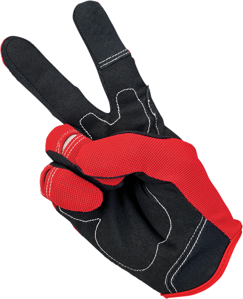 BILTWELL Moto Gloves - Red/White/Blue - XS 1501-1208-001