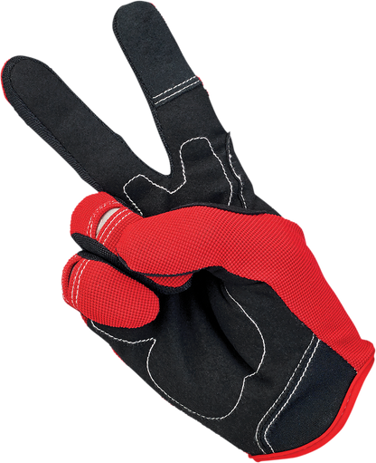 BILTWELL Moto Gloves - Red/White/Blue - XS 1501-1208-001