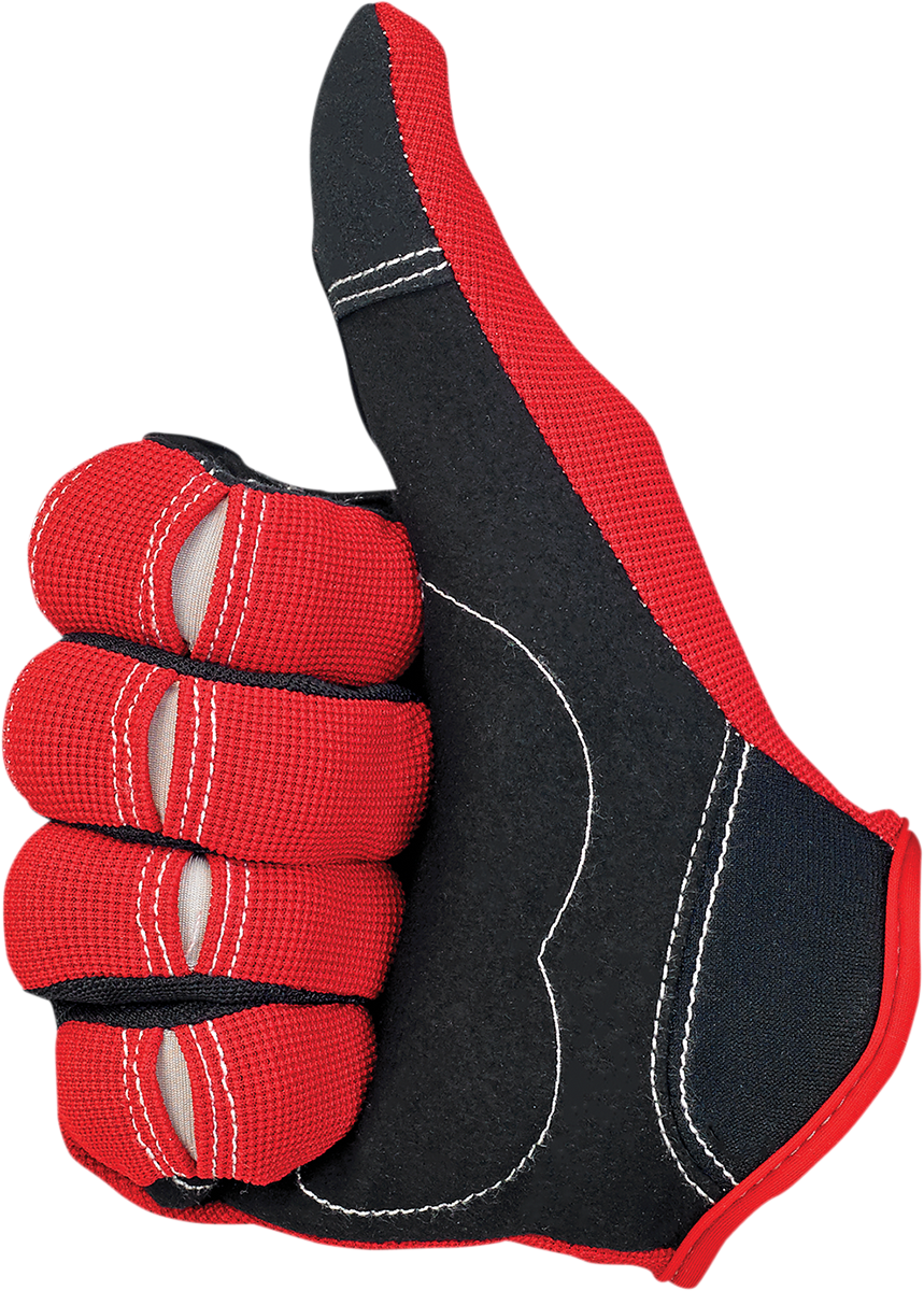 BILTWELL Moto Gloves - Red/White/Blue - Small 1501-1208-002