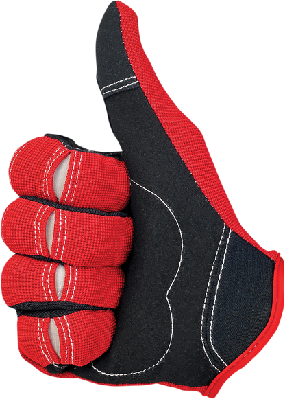 BILTWELL Moto Gloves - Red/White/Blue - Small 1501-1208-002