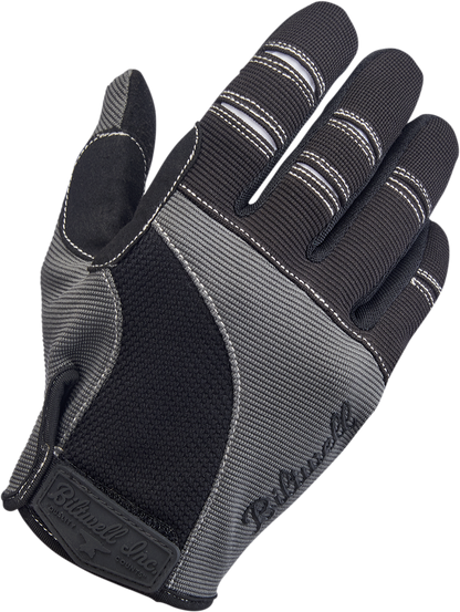BILTWELL Moto Gloves - Gray/Black - Medium 1501-1101-003