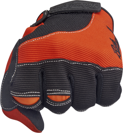 BILTWELL Moto Gloves - Orange/Black - XL 1501-0106-005