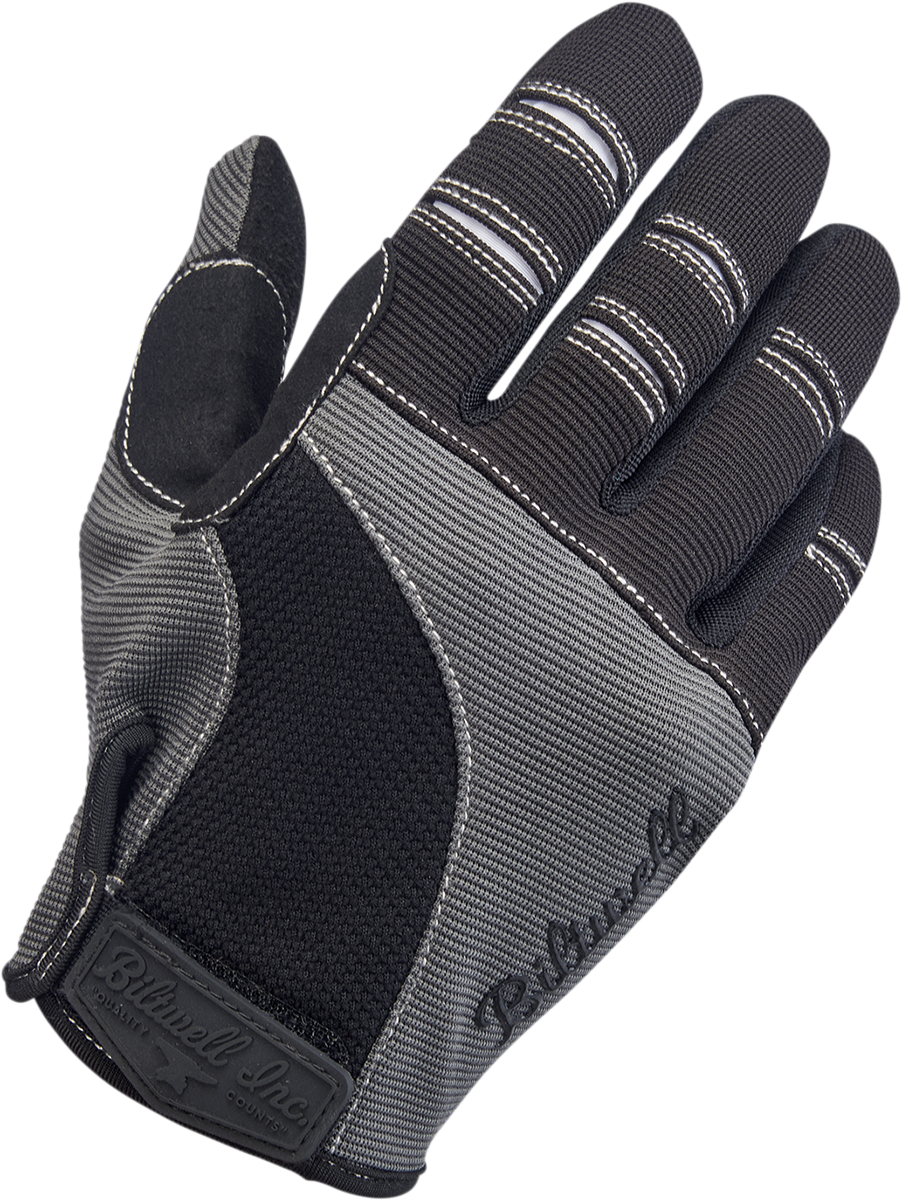 BILTWELL Moto Gloves - Gray/Black - XS 1501-1101-001