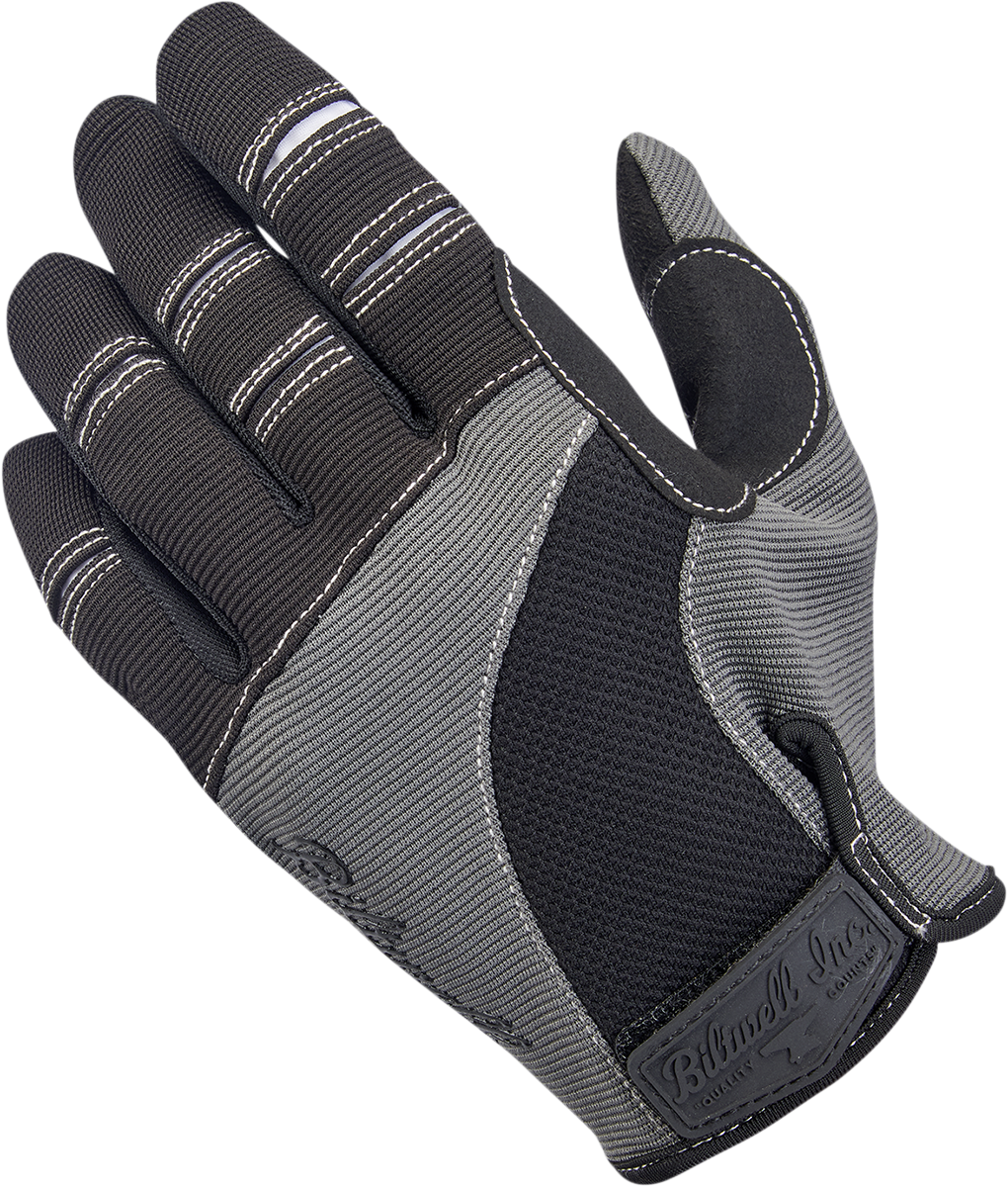 BILTWELL Moto Gloves - Gray/Black - XS 1501-1101-001