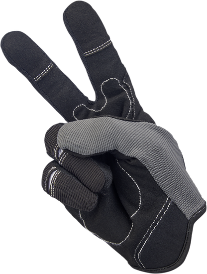 BILTWELL Moto Gloves - Gray/Black - XS 1501-1101-001
