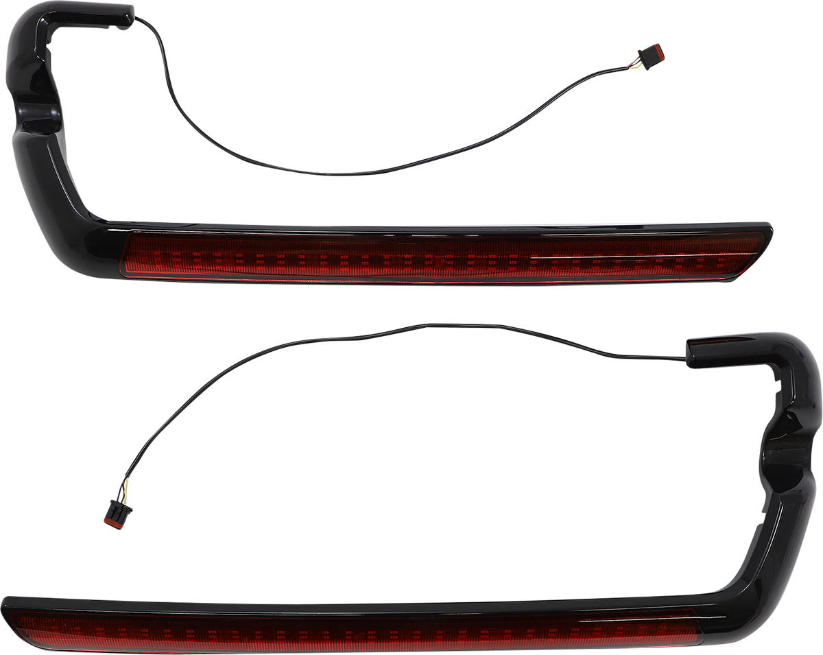 CUSTOM DYNAMICS LED Saddlebag Light - Red - Black CD-SB-SIDE-RB