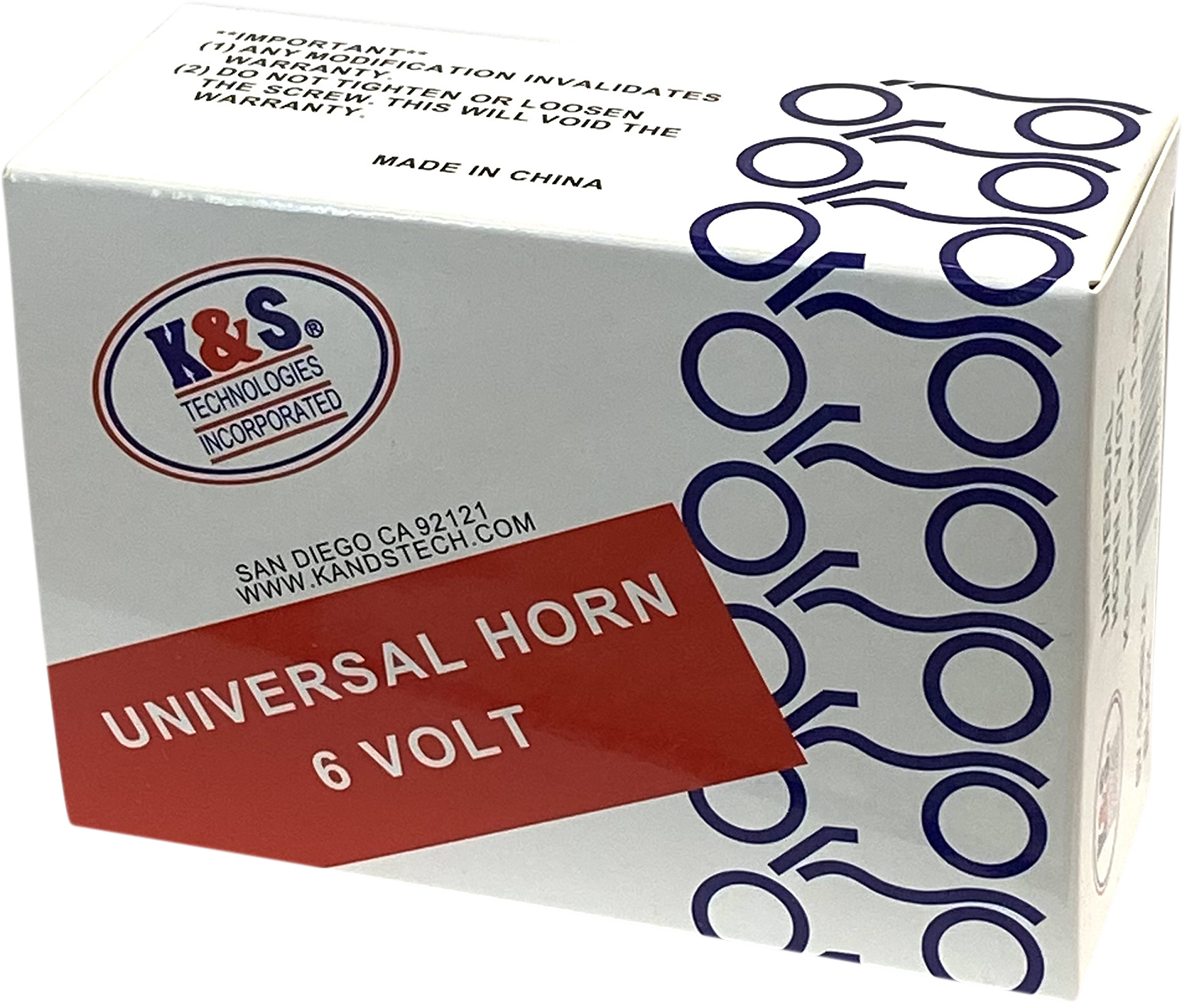K&S TECHNOLOGIES Horn - Universal - Black 11-0106