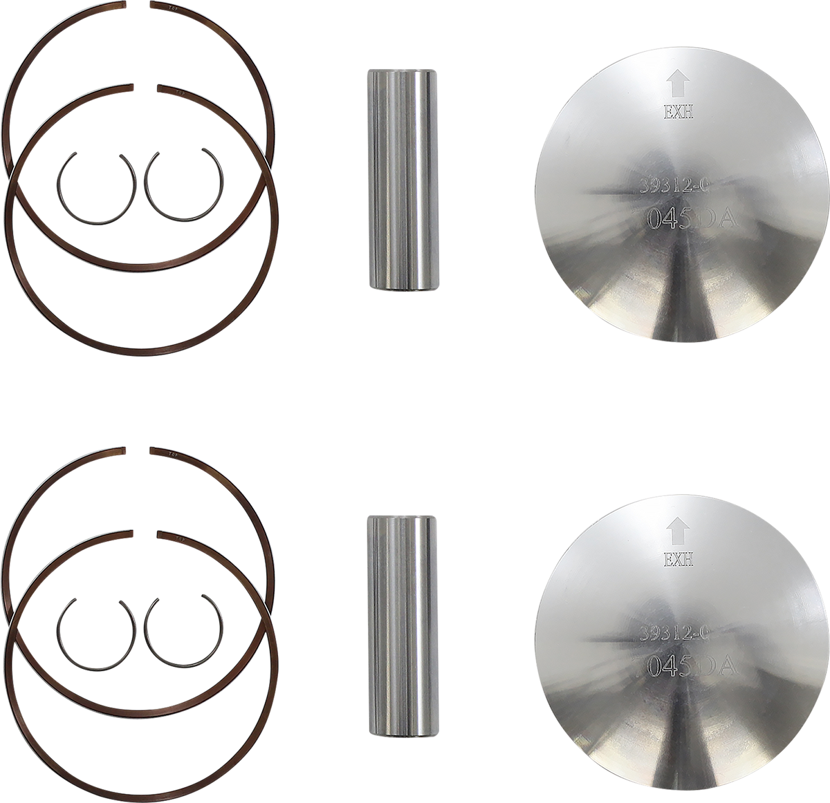 WOSSNER Piston Kit - 69.37 mm - Ski Doo | Lynx K7045DA-2