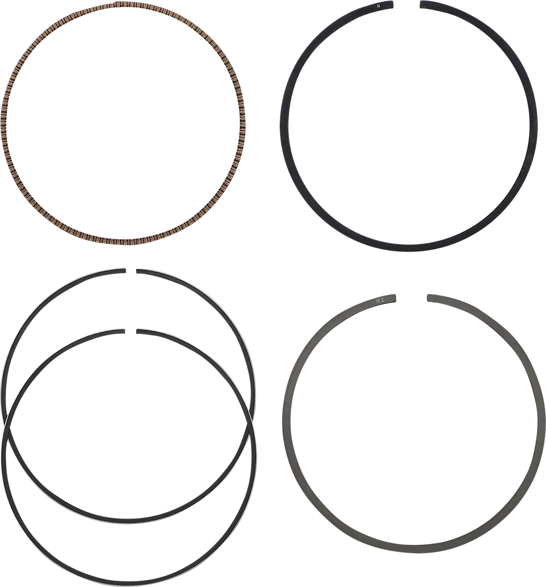 WOSSNER Piston Ring Set - 74.00 mm 740XAS-3