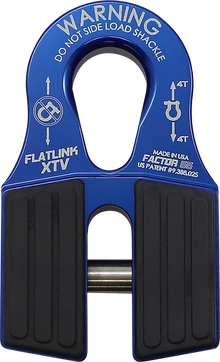 FACTOR 55 FlatLink XTV Winch Shackle Mount - Blue 00070-02