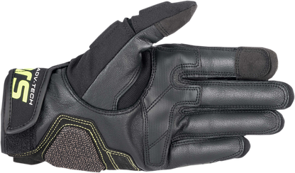 ALPINESTARS Halo Gloves - Forest Black/Fluo Yellow - Medium 3504822-6085-M