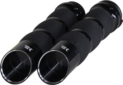 KHROME WERKS Edge Grips - Air Cushion - TBW - Black 500150