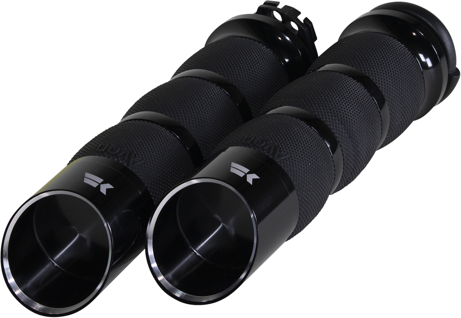 KHROME WERKS Edge Grips - Air Cushion - Cable - Black 500250