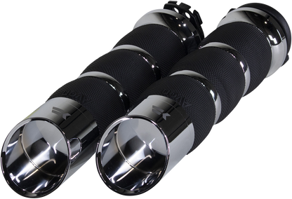 KHROME WERKS Edge Grips - Air Cushion - Cable - Chrome 500270