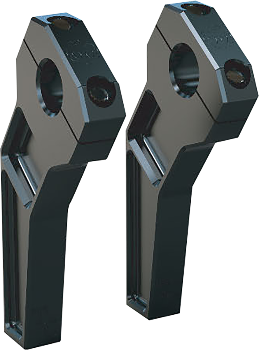 TODD'S CYCLE Risers - Pullback - 1-1/8" Clamping - 6" Rise - Black TD-R22-06B