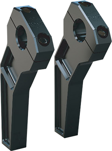 TODD'S CYCLE Risers - Pullback - 1-1/8" Clamping - 6" Rise - Black TD-R22-06B