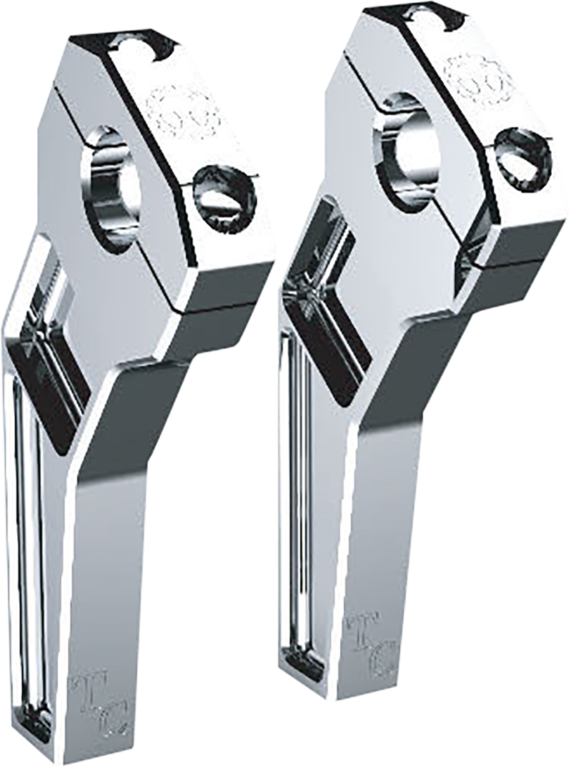 TODD'S CYCLE Risers - Pullback - 1-1/8" Clamping - 6" Rise - Chrome TD-R22-06