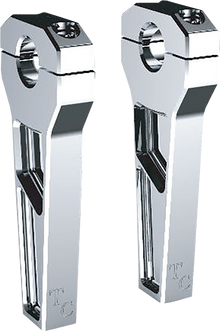 TODD'S CYCLE Risers - 1" Clamping - 6" Rise - Chrome TD-R11-06